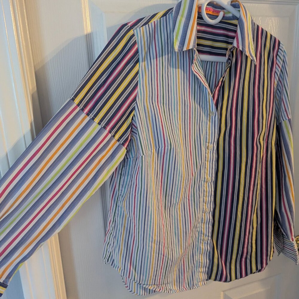 Vilagallo Multicolored Button Down - 42 - image 2